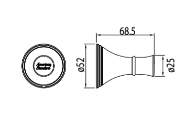 Bản vẽ kỹ thuật móc áo American Standard Heritage WF-0281
