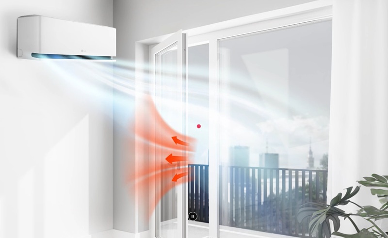 Điều hòa LG Inverter 12000 BTU 1 chiều IPC12M1 gas R-32 4 Điều hòa LG Inverter 12000 BTU 1 chiều IPC12M1