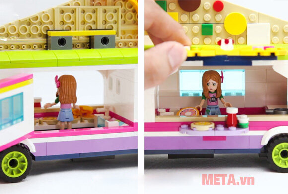 Đồ chơi lắp ghép QMAN Joy Pizza Car - Ô tô Pizza vui nhộn CCH2013