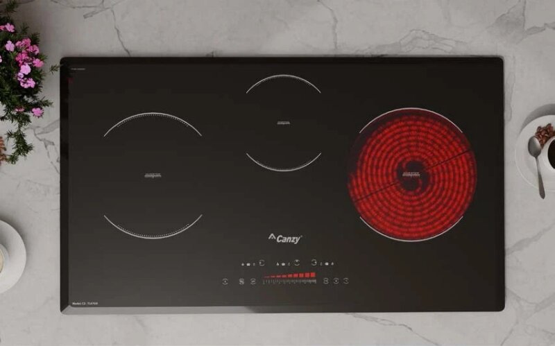 Bếp từ hồng ngoại âm 3 vùng nấu Canzy CZ-TL67GB