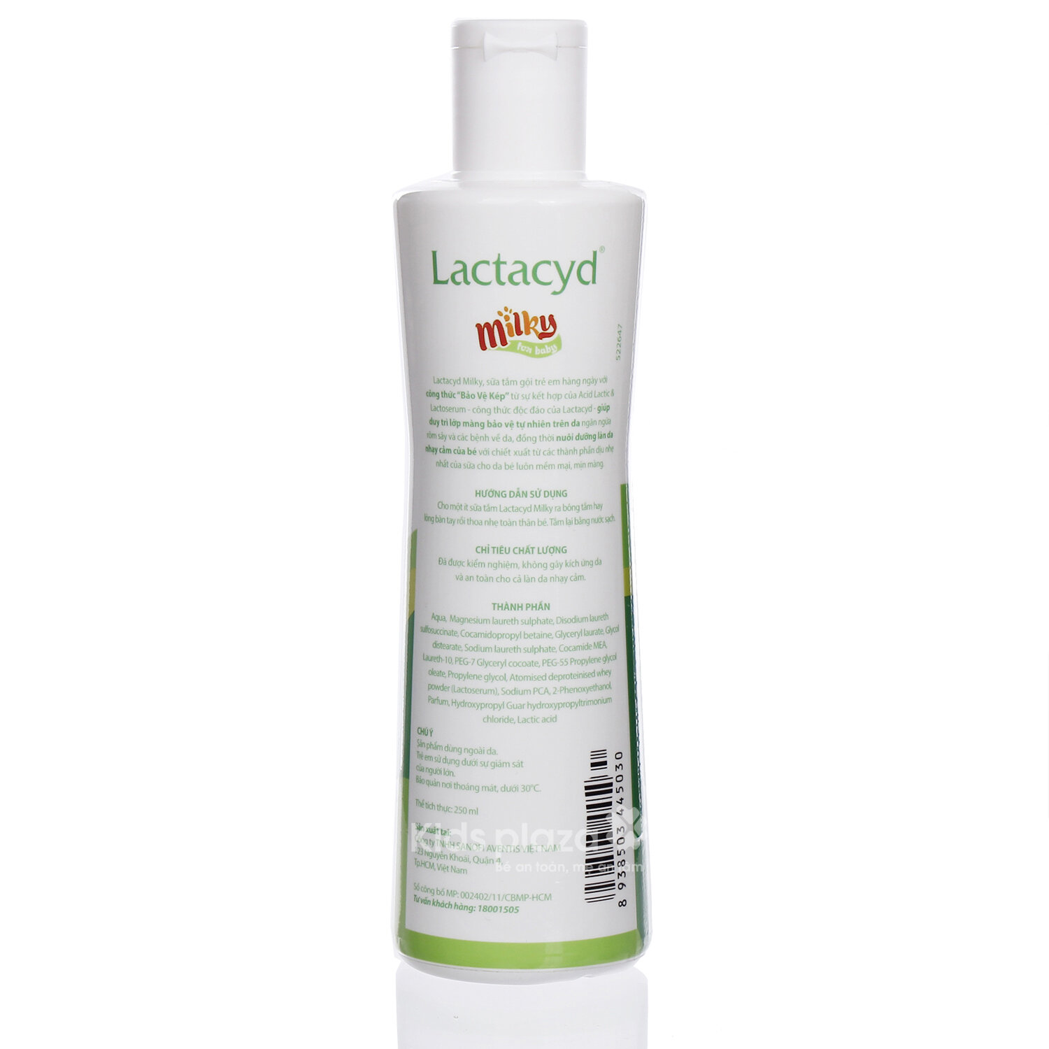  Sữa tắm gội Lactacyd Milky 250ml