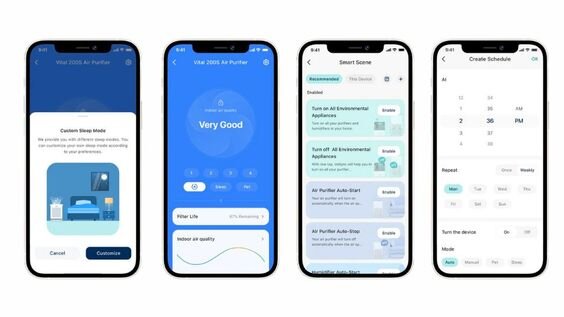 Điều khiển tiện lợi thông qua ứng dụng VeSync