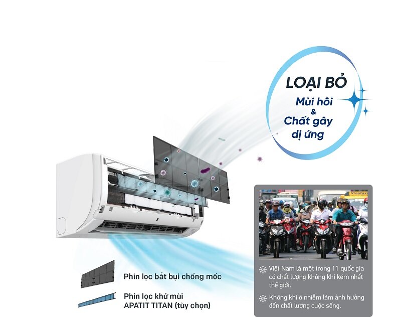 Điều hòa Daikin 12000 BTU 1 chiều FTF35XAV1V gas R-32