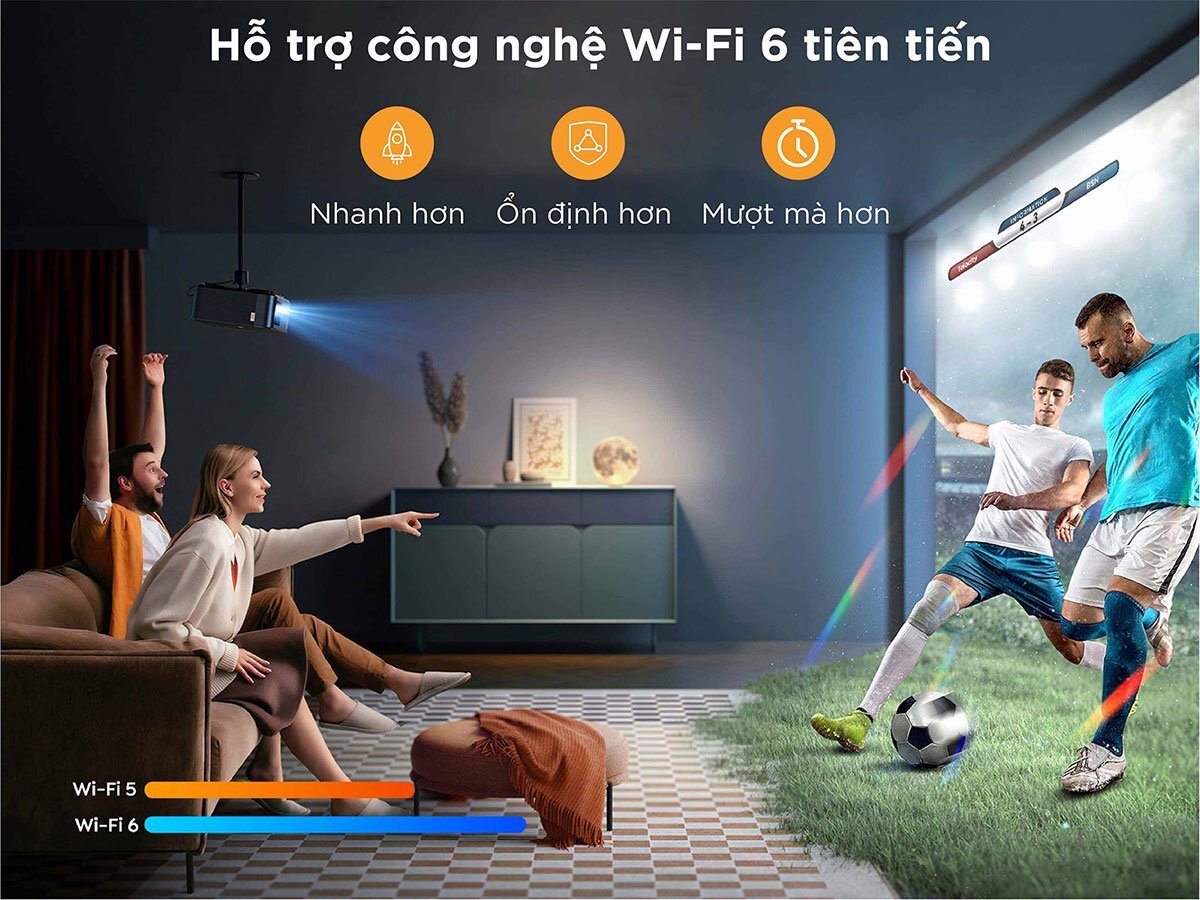Máy chiếu kết nối wifi Máy chiếu