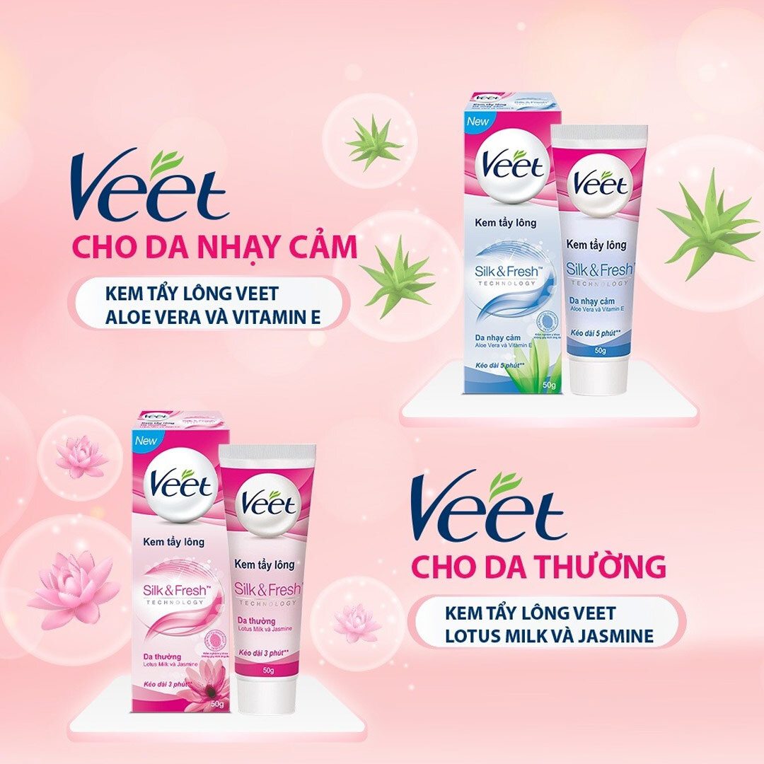 Kem Tẩy Lông Veet Silk & Fresh đến từ Anh Quốc