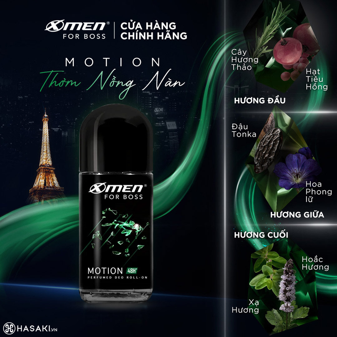 Sản phẩm Lăn Khử Mùi X-Men For Boss Motion Năng Động Tươi Mát 50ml hiện đã có mặt tại Hasaki