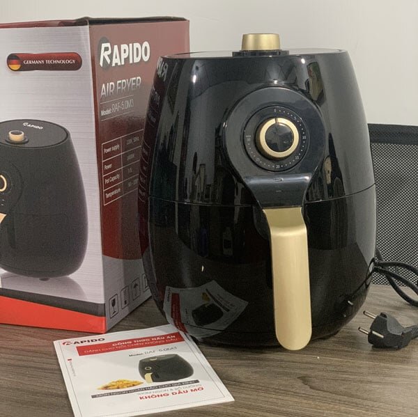 Hình ảnh nồi chiên không dầu Rapido RAF5.0M3 thực tế