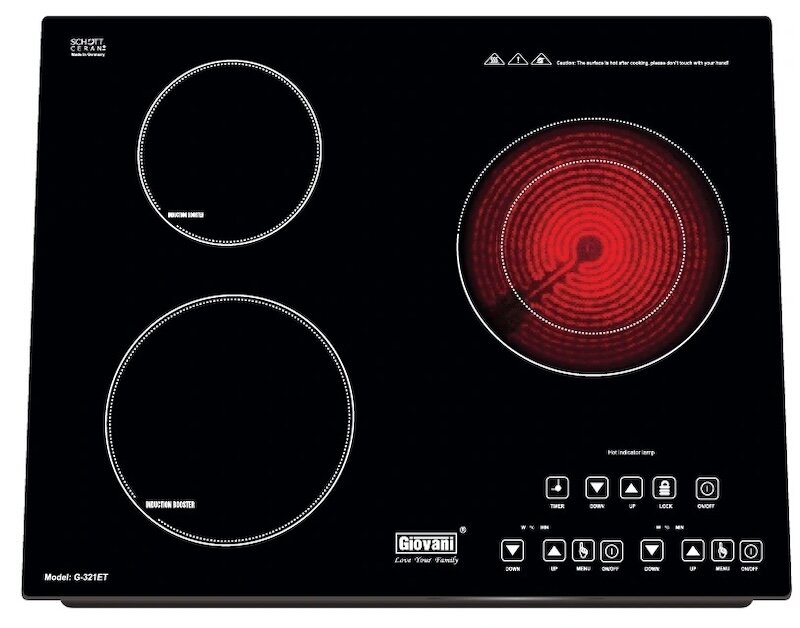 Bếp điện từ Giovani G-321 ET có thiết kế sang trọng (Ảnh: Giovani).