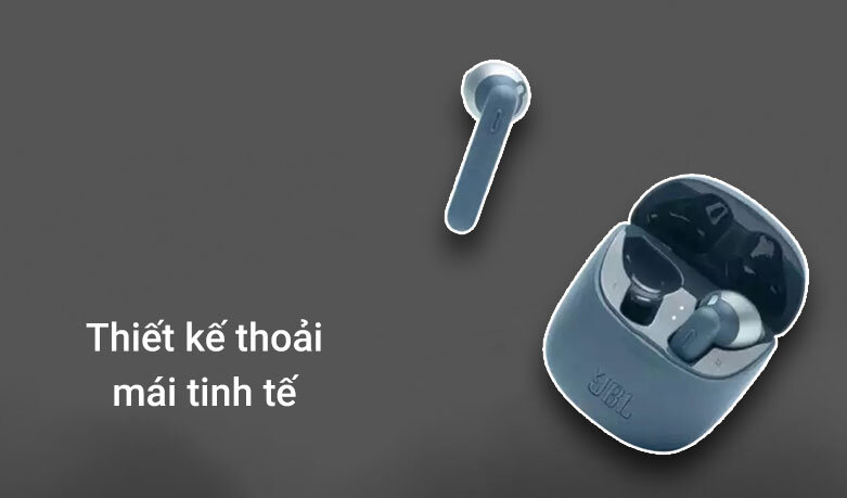 Tai nghe Bluetooth JBL T225TWS (Xanh dương) | Thiết kế thoải mái tinh tế