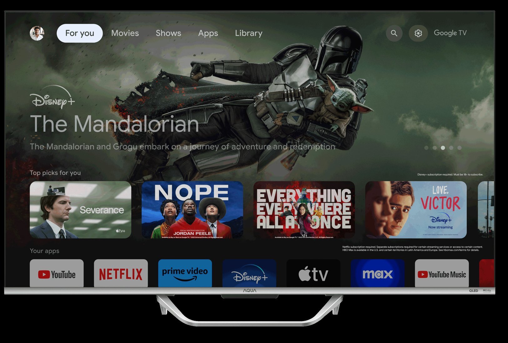 Hệ điều hành Google TV thân thiện với người dùng Aqua AQT50S800UX