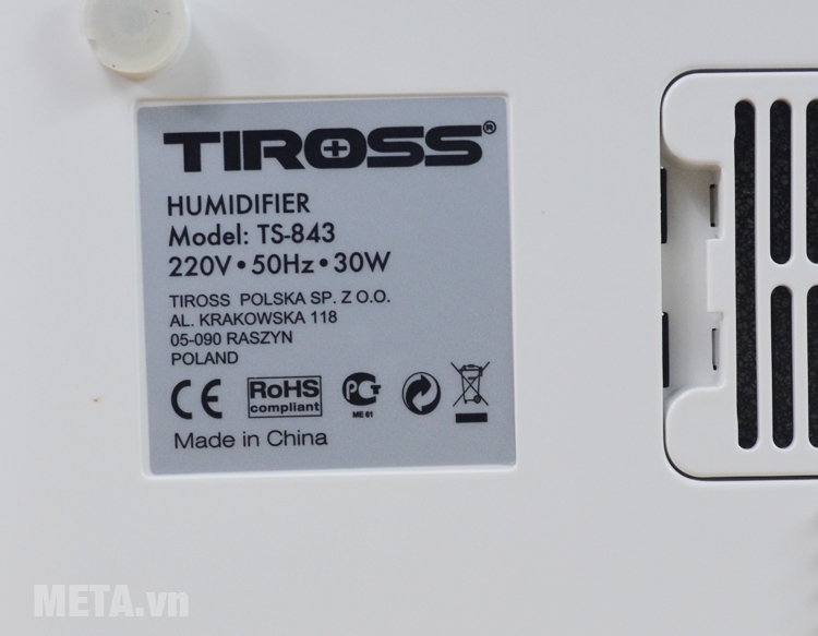 Máy tạo ẩm Tiross TS-843 Máy tạo ẩm Tiross TS-843