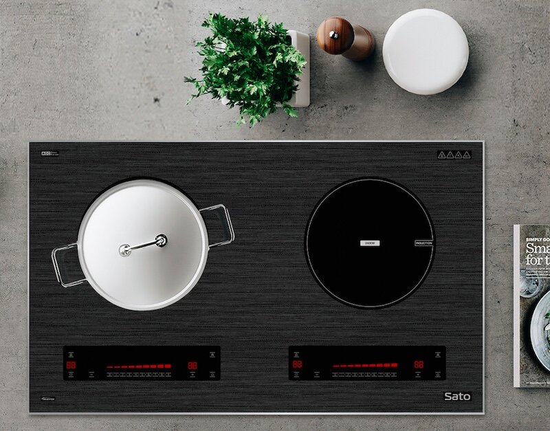 Bếp từ Sato IH568Plus (B) có tổng công suất lên đến 4800W (ảnh: Sato).