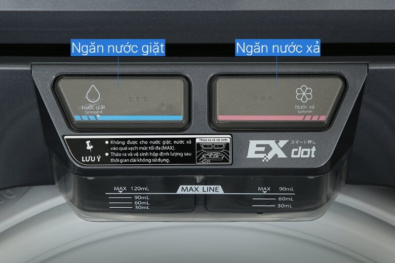 Máy giặt Toshiba Inverter 12 kg AW-DUM1300KV(MG) hộc nước giặt