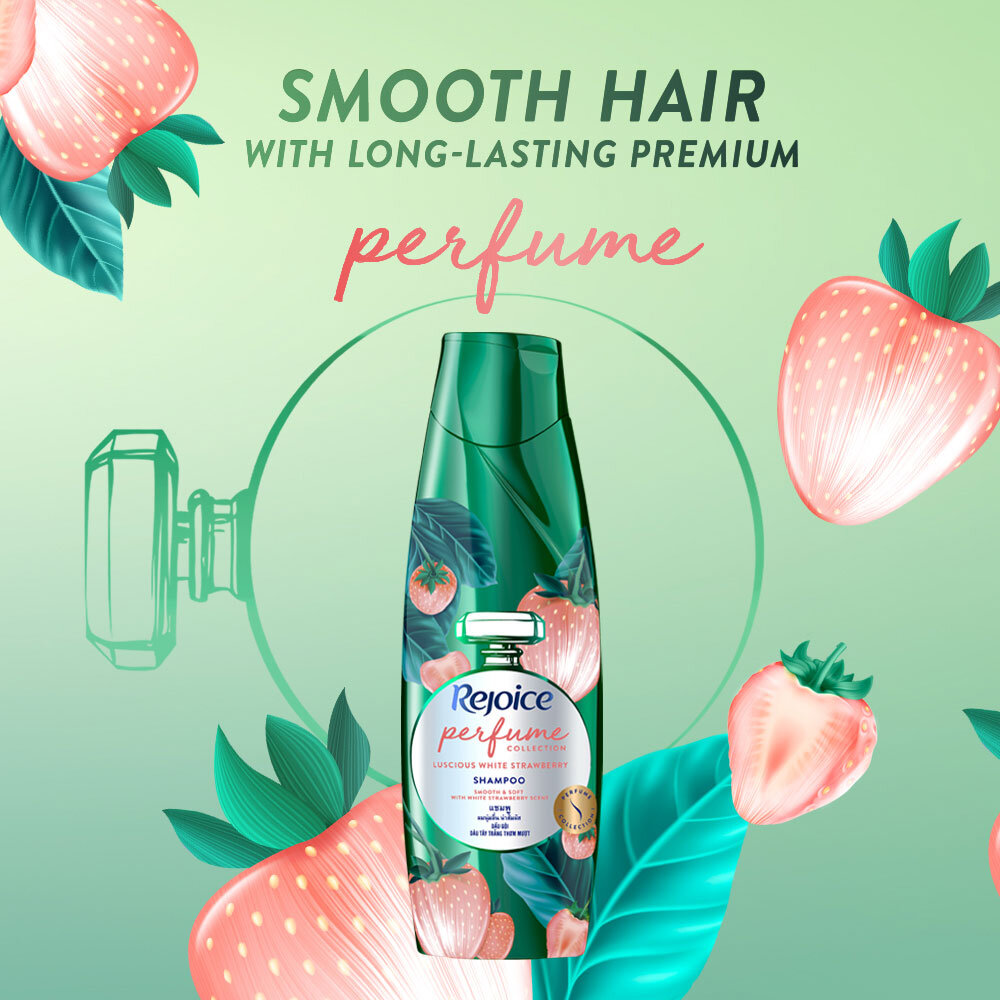 Dầu Gội Rejoice Hương Dâu Tây Trắng Thơm Mượt