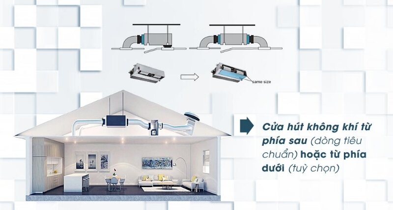 Điều hòa giấu trần nối ống gió Casper 50000 BTU 1 chiều DC-50TL22 gas R-410A 