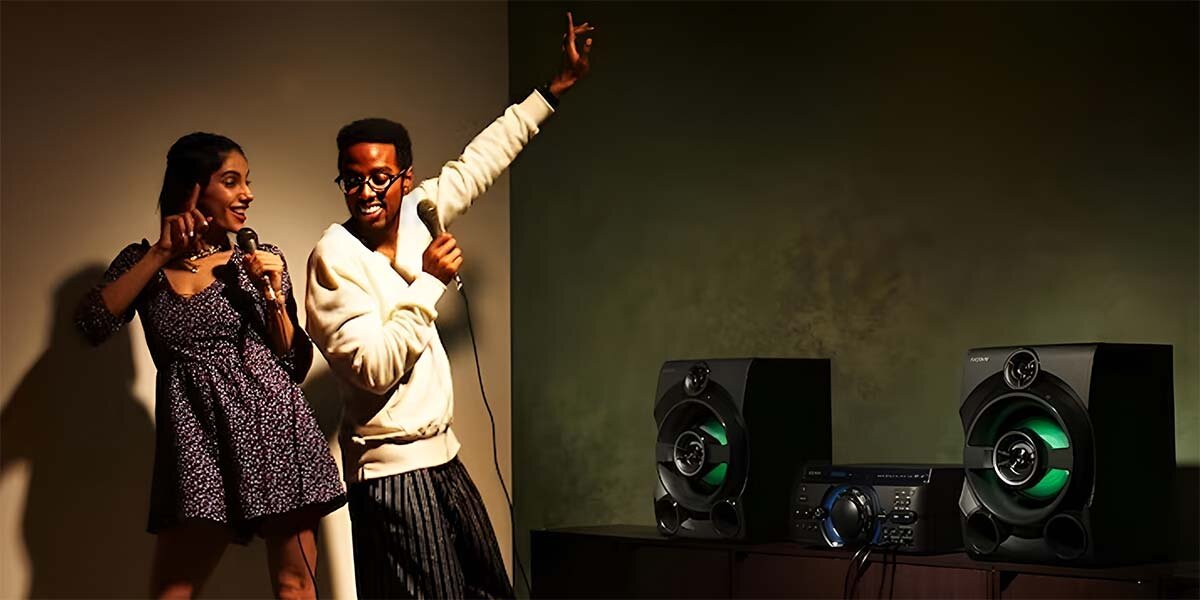 Thỏa sức song ca cùng bạn bè với 2 ngõ vào micro tiện lợi