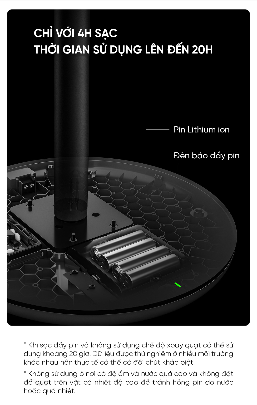 Quạt đứng tích điện Smartmi Gen 3 - ZLBPLDS05ZM - Bản quốc tế - Màu trắng