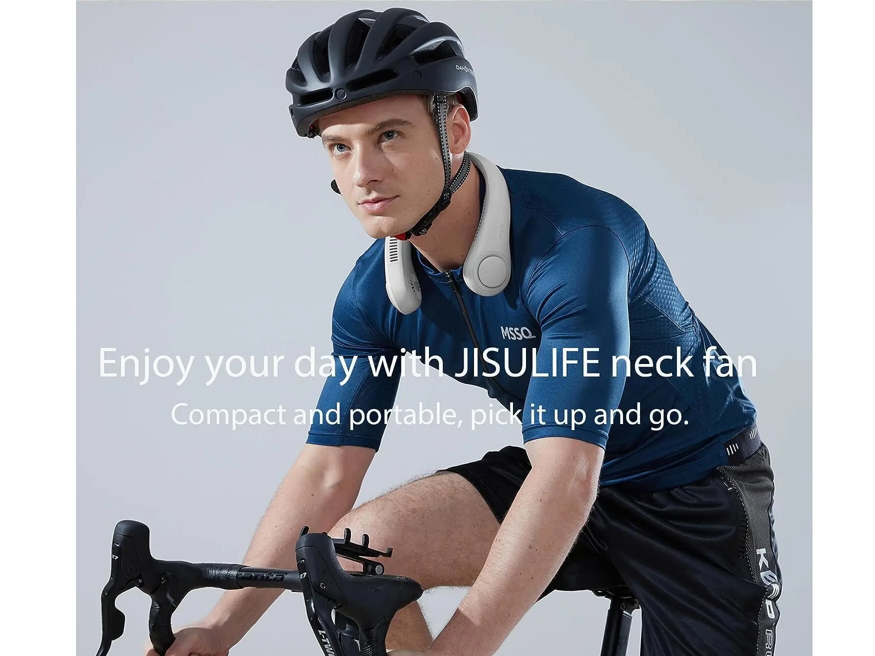 Quạt đeo cổ Jisulife thoải mái vận động Quạt đeo cổ Jisulife