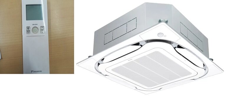 Điều hòa Daikin Inverter 34000 BTU 1 chiều FCFC100DVM/RZFC100DVM gas R-32 - Điều khiển không dây