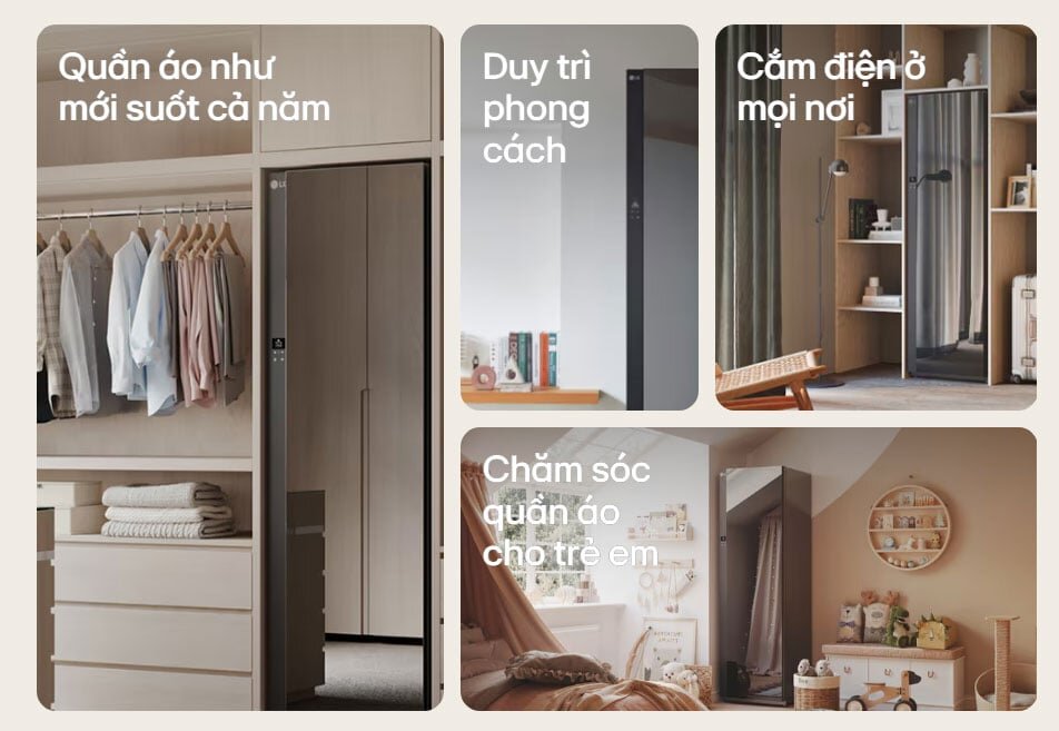 Tủ chăm sóc quần áo thông minh 