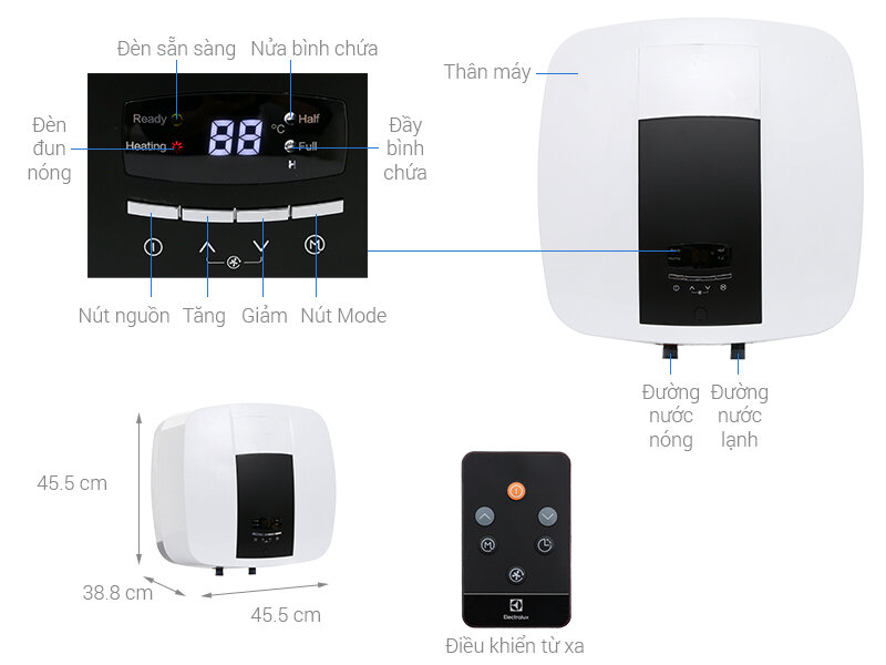 Bình nước nóng Electrolux EWS302DX-DWE 30 lít