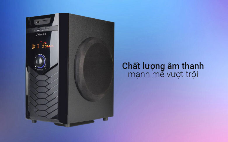 Loa Bluetooth Microtek X-218BT (3.1) | Chất lượng âm thanh mạnh mẽ vượt trội