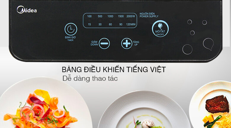Bếp hồng ngoại Midea MIR-B2015DD Bếp hồng ngoại Midea MIR-B2015DD