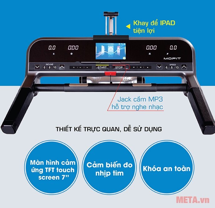 Máy chạy bộ điện cao cấp Mofit PRO915