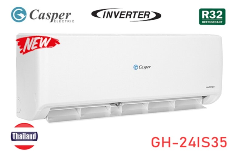 Điều hòa Casper Inverter 24000 BTU 2 chiều GH-24IS35 gas R-32