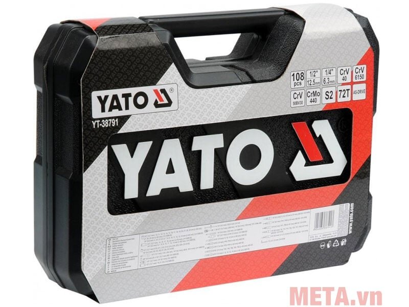 Bộ tuýp cờ lê tay vặn tổng hợp Yato Yt-38791 có hộp nhựa Bộ dụng cụ đa năng