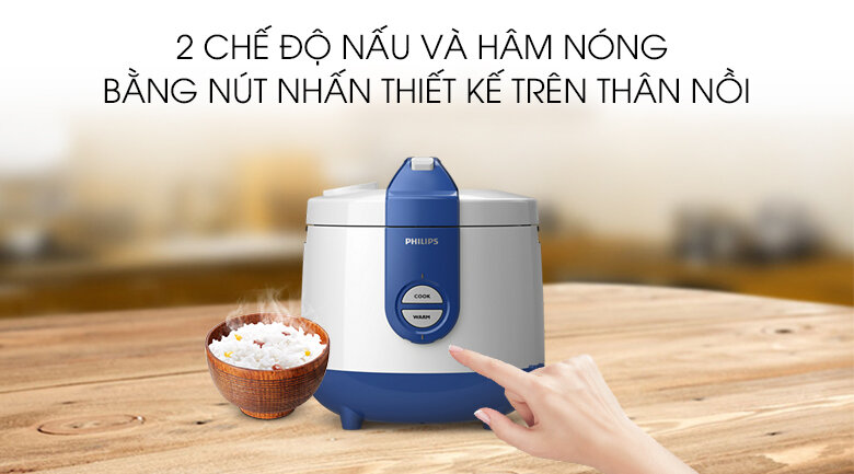 Nồi cơm điện Philips 2 lít HD3119 Nồi cơm điện Philips 2 lít HD3119