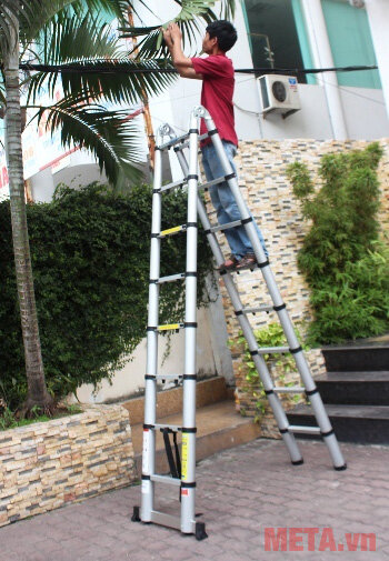 Thang nhôm rút gọn chữ A Sumo ADT808B (5m)