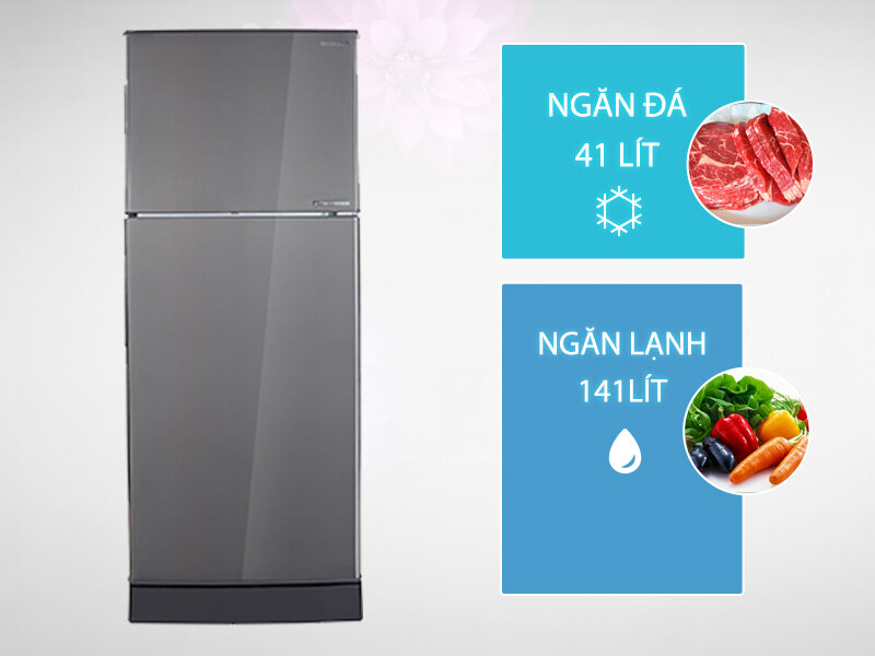 Tủ lạnh Sharp 196 lít SJ-X201E-DS Tủ lạnh Sharp 196 lít SJ-X201E-DS