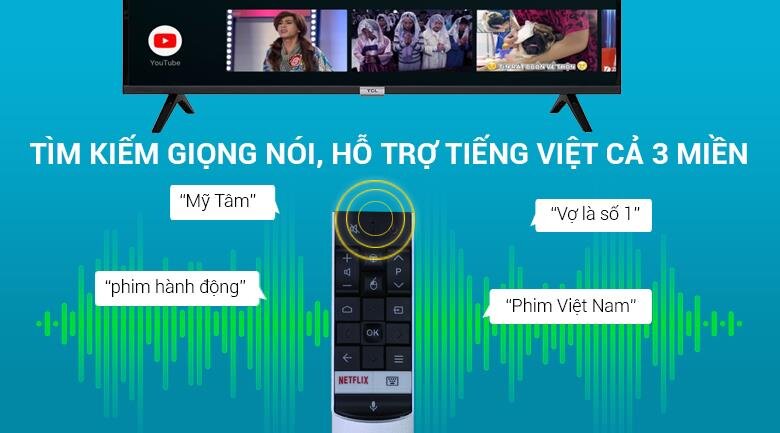 Smart Tivi TCL 40 inch 40S6500, Full HD, Android TV