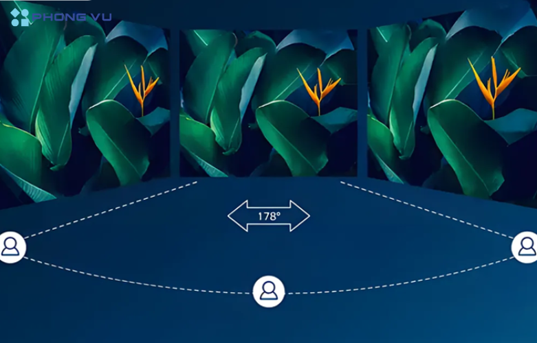 Màn hình Philips 24E2N1100/74 tấm nền IPS (In-Plane Switching), cung cấp chất lượng hiển thị vượt trội