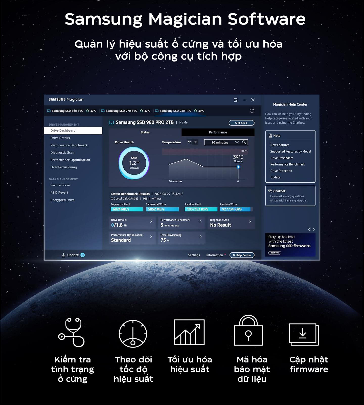 Ổ cứng SSD Samsung 990 PRO  PCIe NVMe 4.0x4 (