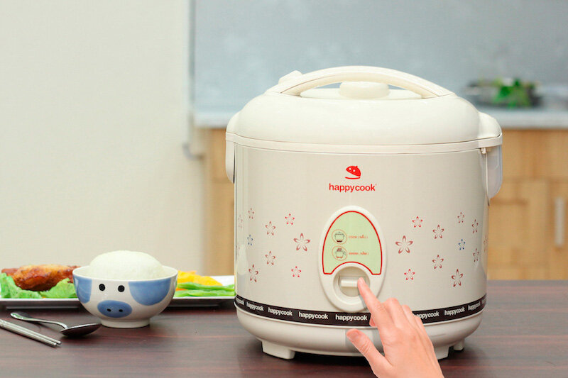 Nồi cơm điện Happycook 1.8 lít HC-180 Nâu nhạt Nồi cơm điện Happycook 1.8 lít HC-180 Nâu nhạt