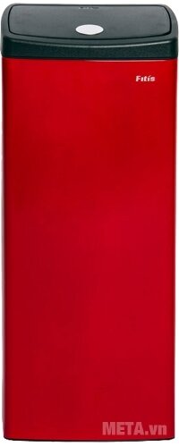 Thùng rác Inox nhấn vuông lớn Fitis STL1-906 - 22L (Đỏ)