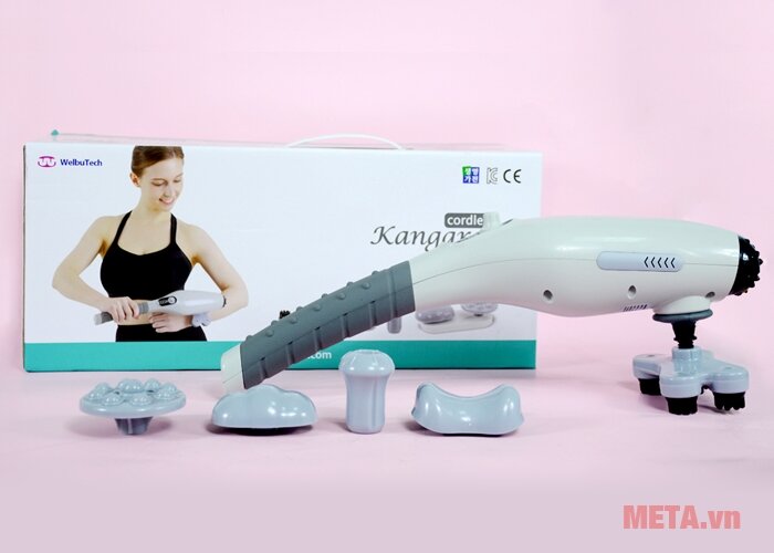 Máy massage cầm tay pin sạc Welbutech Kangaroo K-5000E