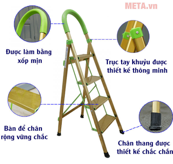 Thang nhôm ghế Hakawa HK-004 Thang nhôm ghế Hakawa HK-004