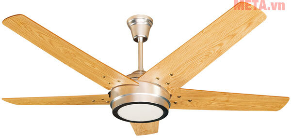 Quạt trần đèn Led cánh gỗ Kim Thuận Phong HL15 LED - 5 cánh