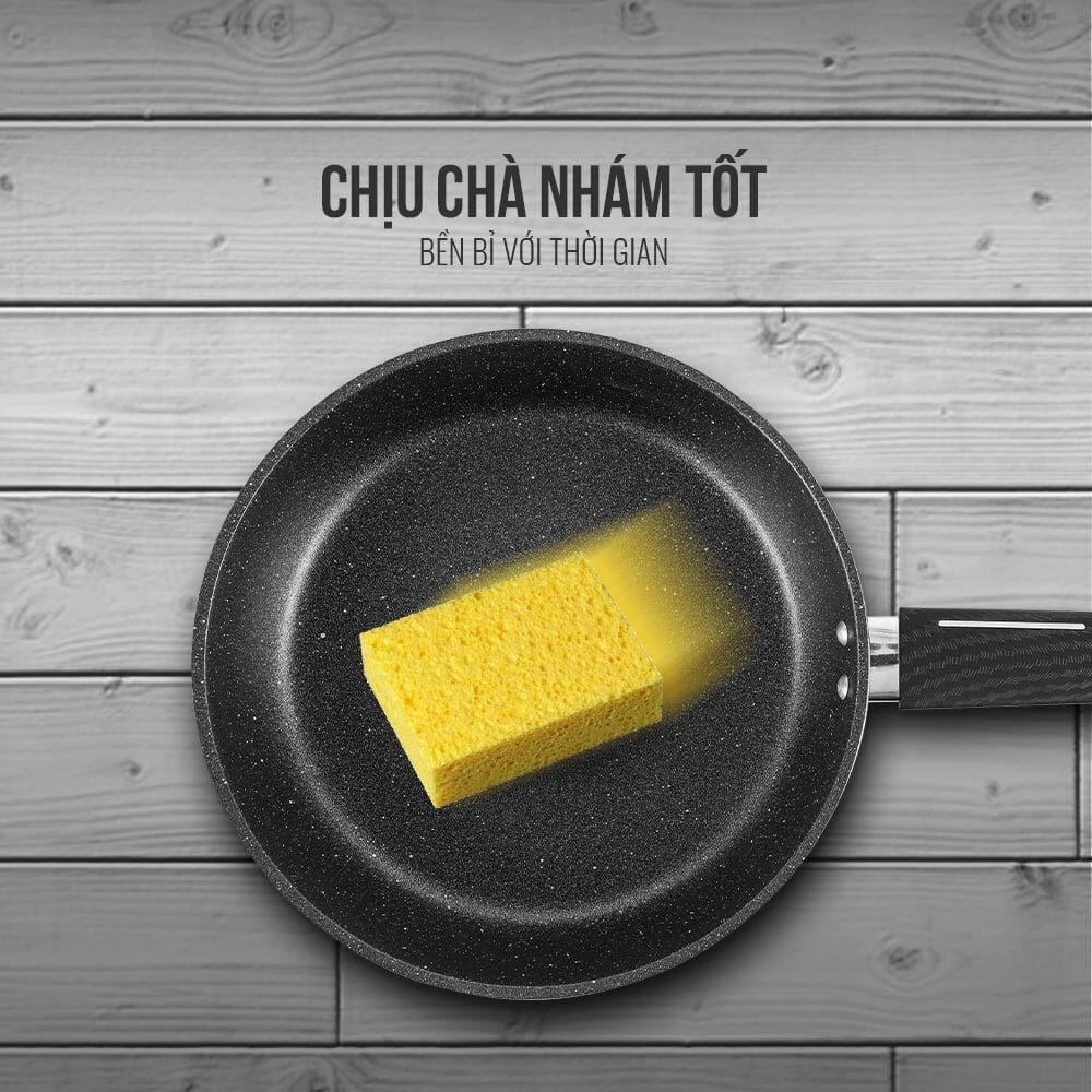 Chảo chống dính Elmich có 3 lớp đáy Chảo chống dính Elmich