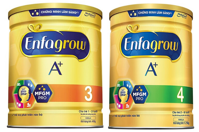 Sữa Enfagrow A+ có những loại nào?