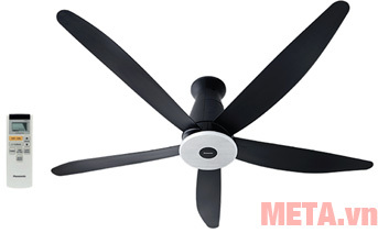 Quạt trần Panasonic 5 cánh F-60XDN (có điều khiển) Quạt trần Panasonic 5 cánh F-60XDN (có điều khiển)