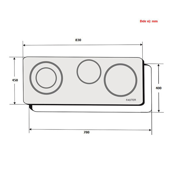 Bếp điện từ FASTER FS MIX388