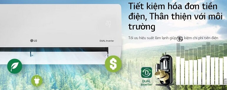 Điều hòa LG V13ENO tiết kiệm điện