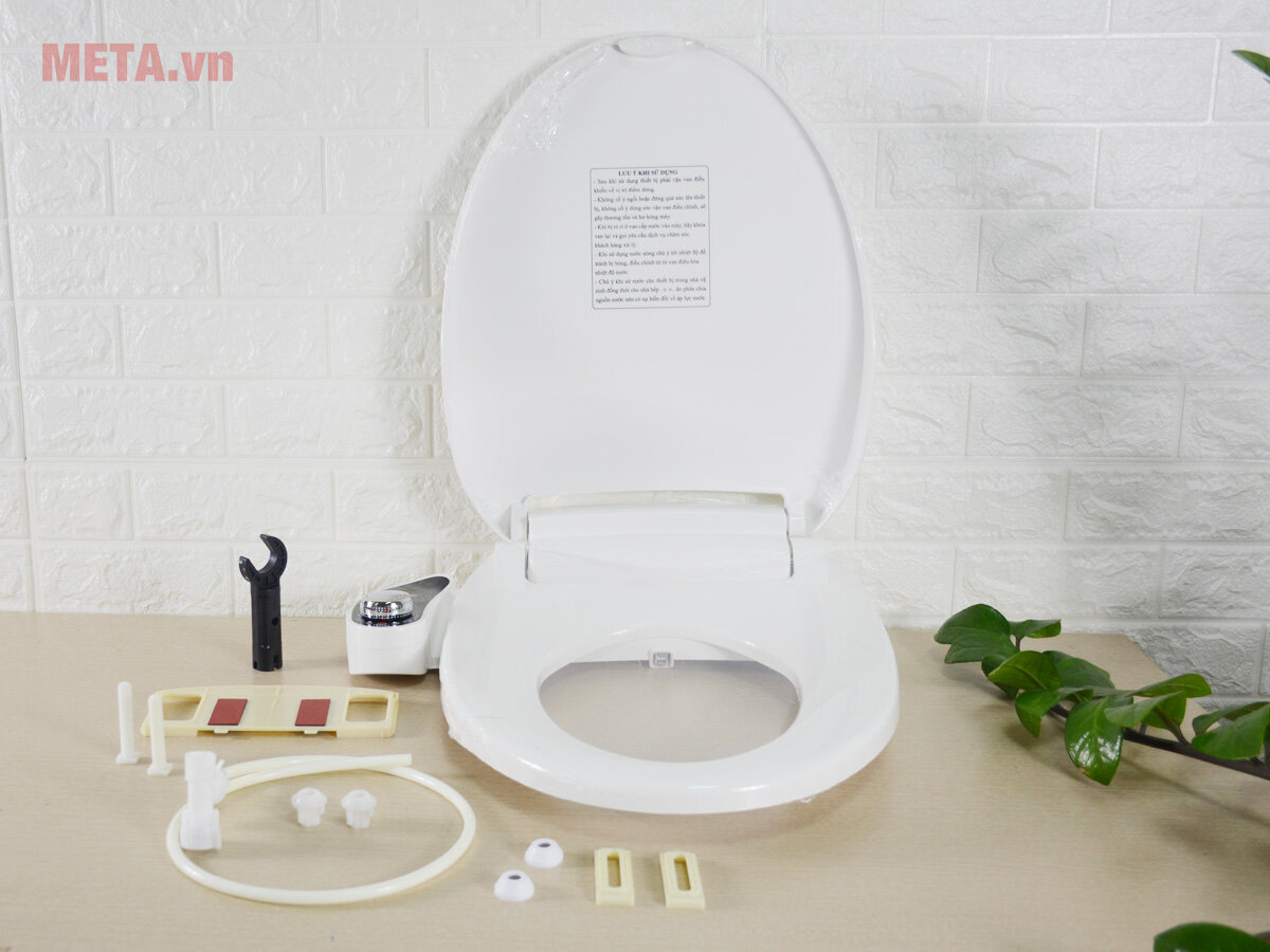 Thiết bị vệ sinh Hyundae Bidet 2 vòi phun HB-9000 có nắp