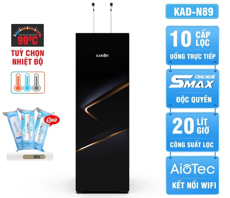 Máy lọc nước nóng lạnh Karofi KAD-N89