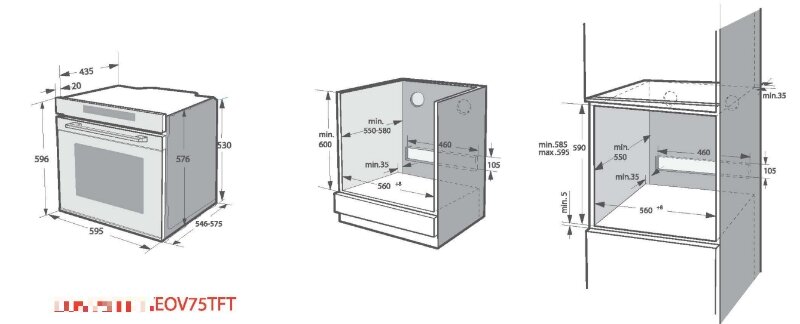 Lò nướng Eurosun EOV75TFT