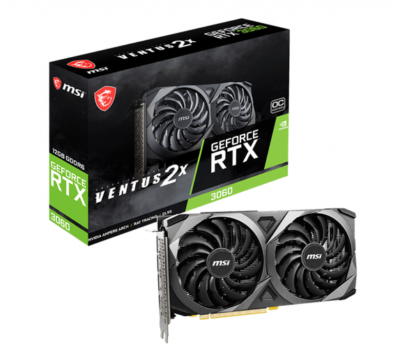 VGA MSI RTX 3060 VENTUS 2X 12G OC - Ảnh 1